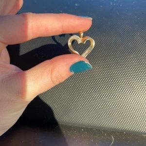 14k gold heart pendant